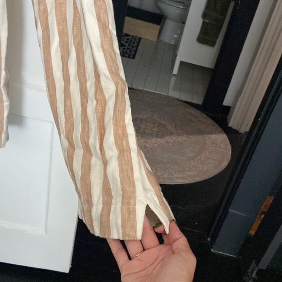 The J. Peterman Company Wide Leg Linen Pants - Picture 2 of 10